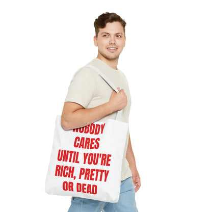 Bold Statement Tote Bag, Funny Tote for Inspiration, Motivational Shopper Bag, Gift for Friends, Unique Everyday Bag