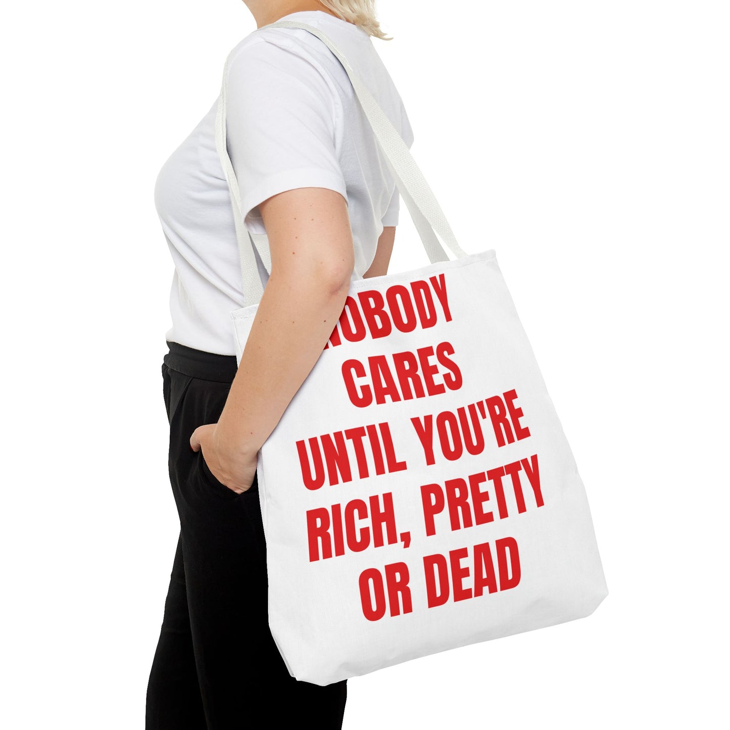 Bold Statement Tote Bag, Funny Tote for Inspiration, Motivational Shopper Bag, Gift for Friends, Unique Everyday Bag