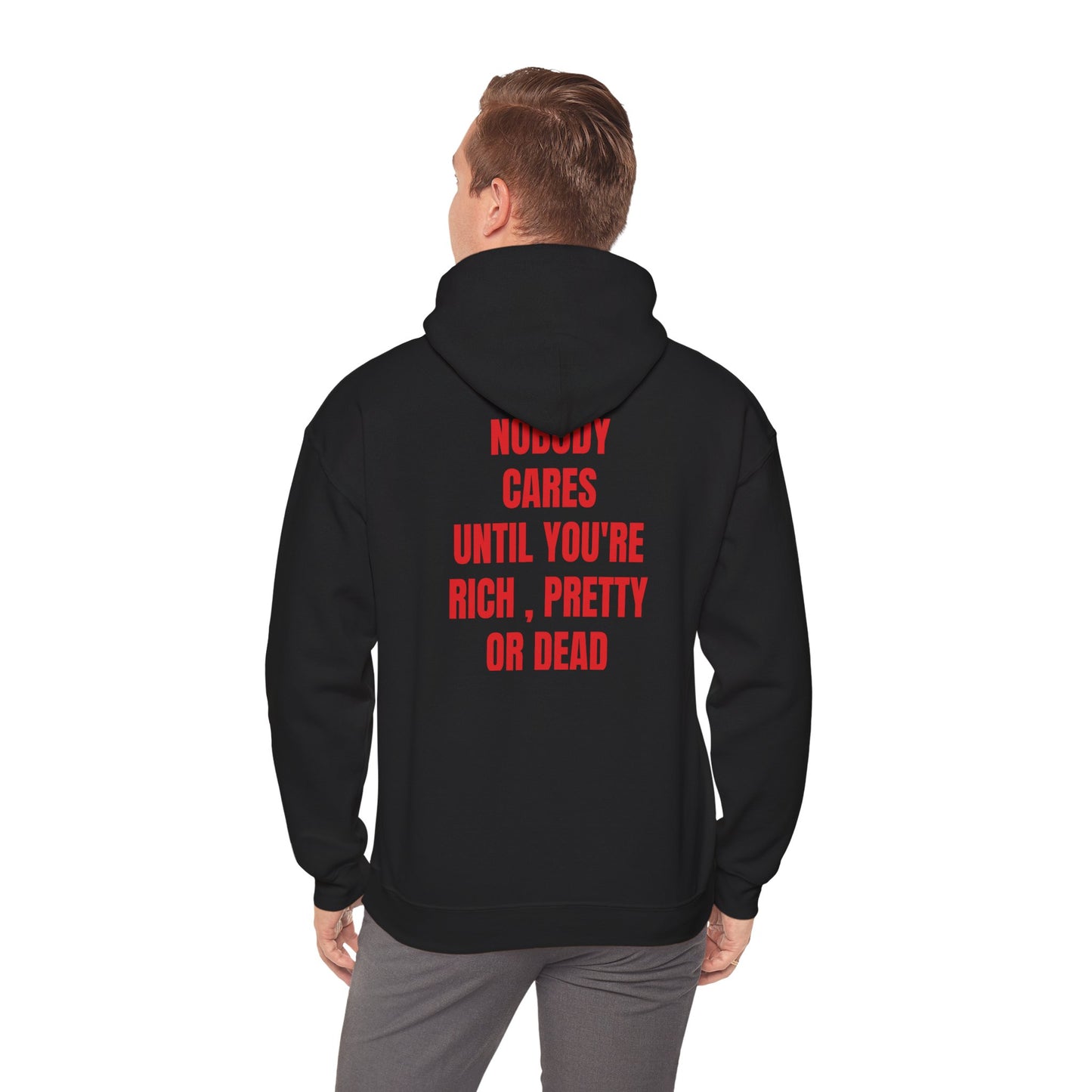 Bold Statement Hoodie - Unisex Heavy Blend Sweatshirt, Casual Streetwear, Gift for Friends, Fall Fashion, Motivational Humor