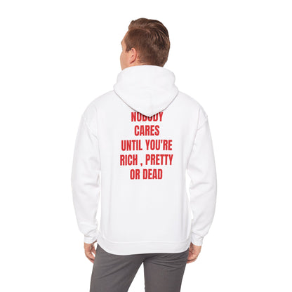 Bold Statement Hoodie - Unisex Heavy Blend Sweatshirt, Casual Streetwear, Gift for Friends, Fall Fashion, Motivational Humor