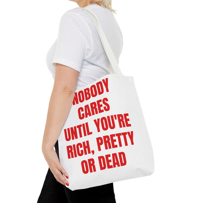 Bold Statement Tote Bag, Funny Tote for Inspiration, Motivational Shopper Bag, Gift for Friends, Unique Everyday Bag